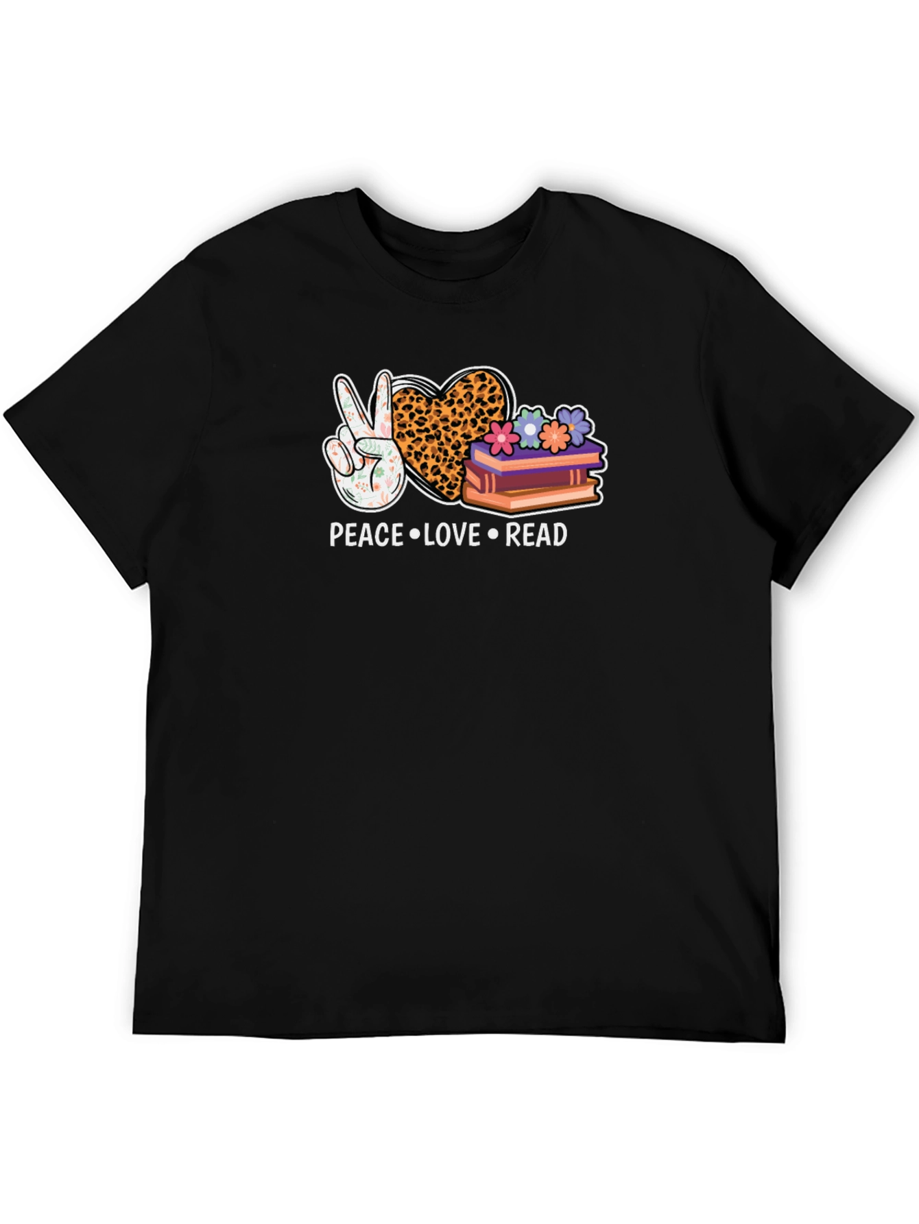 Peace Love Read Graphic Tee