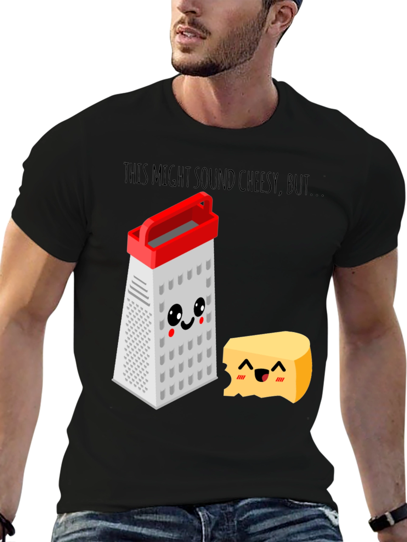 Cheesy Puns T-Shirt - Grater & Cheese Graphic Tee