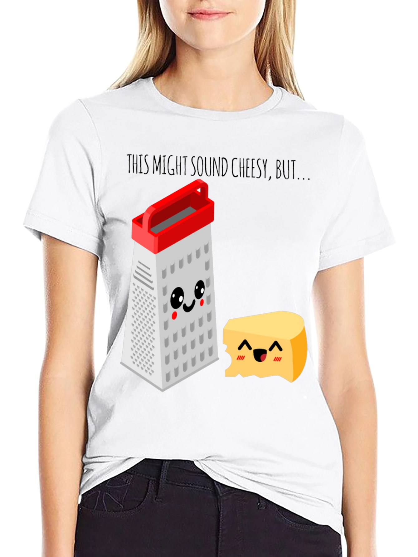 Cheesy Puns T-Shirt - Grater & Cheese Graphic Tee