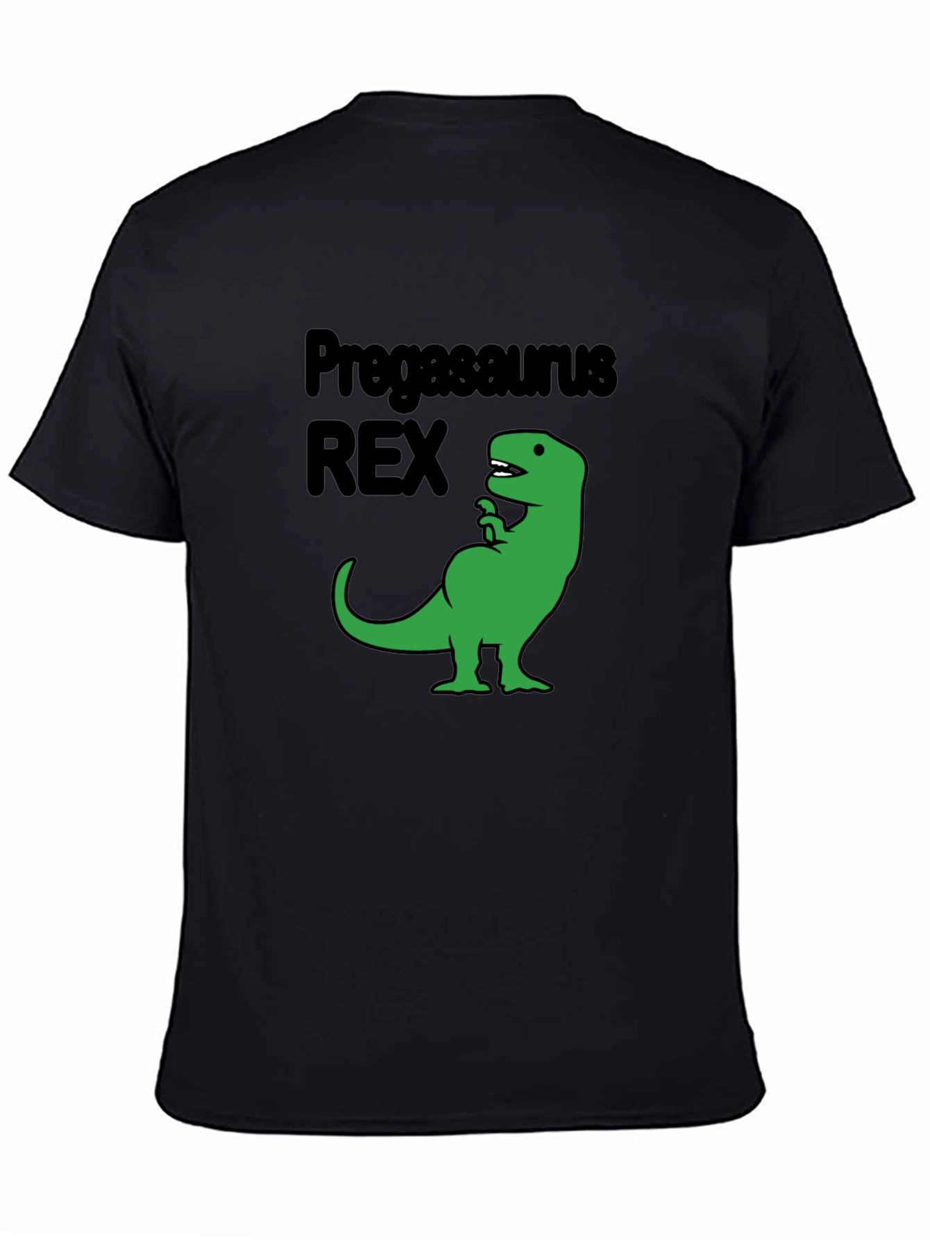 Pregasaurus Rex Black T-Shirt