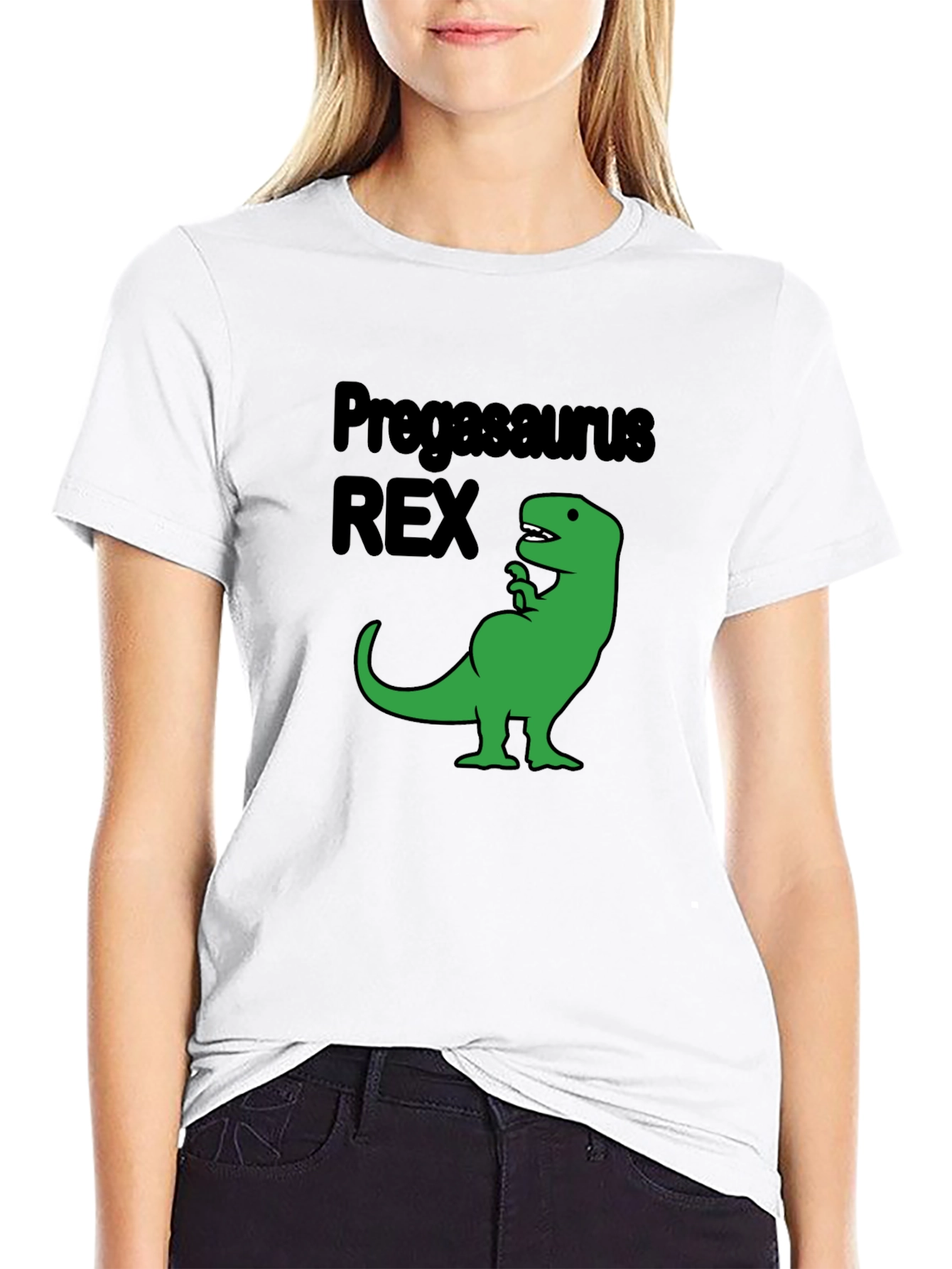 Pregasaurus Rex Black T-Shirt