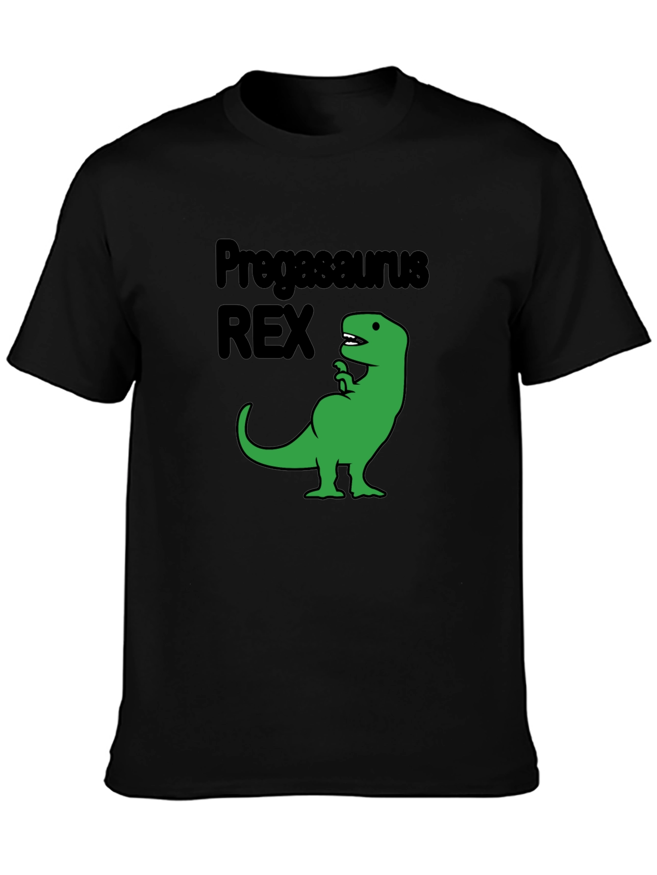 Pregasaurus Rex Black T-Shirt