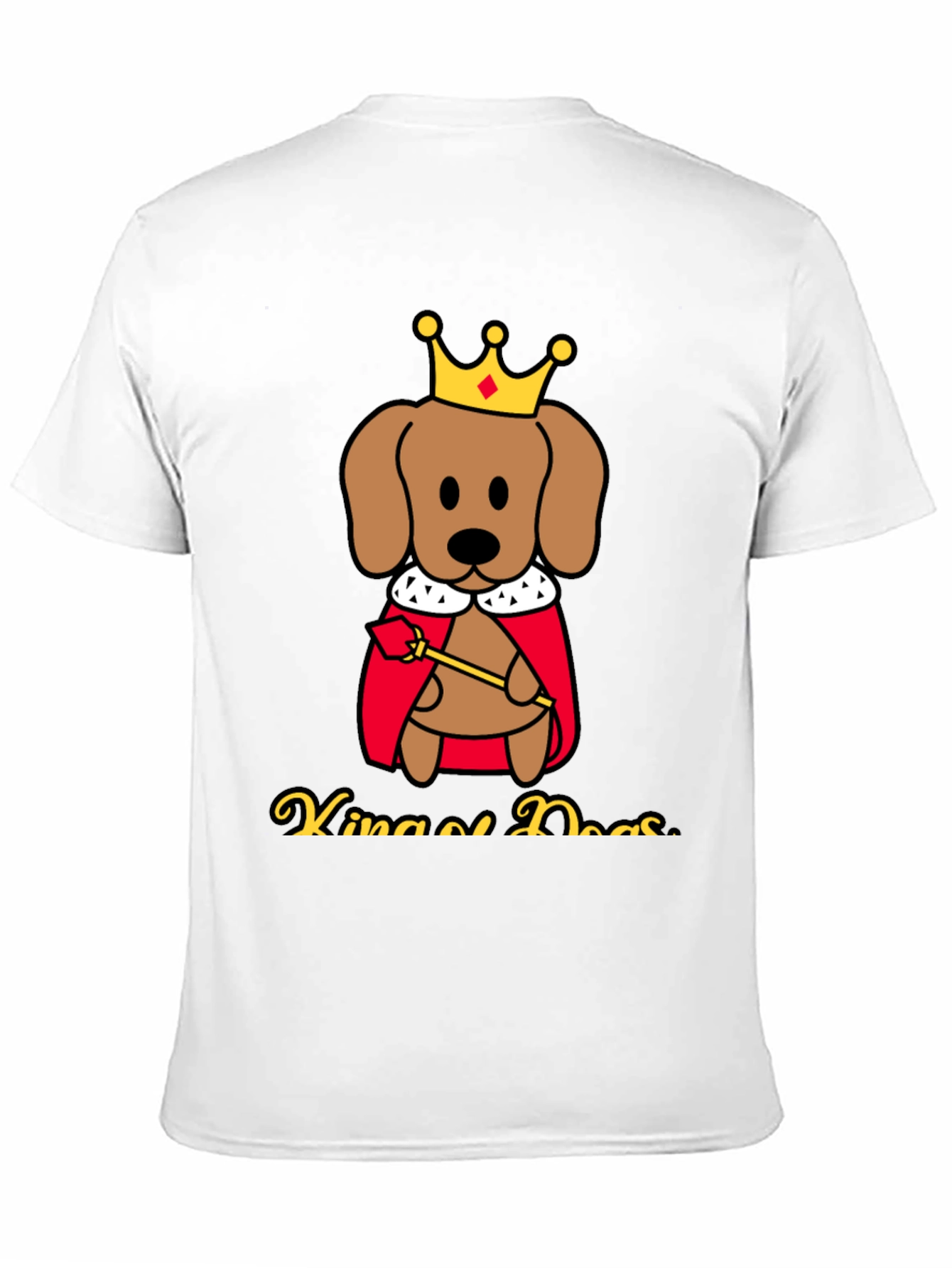 King of Dogs T-Shirt - Cartoon Graphic