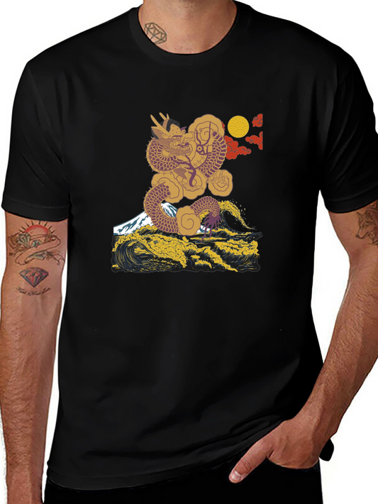 Dragon Wave Tee - Japanese Art T-Shirt