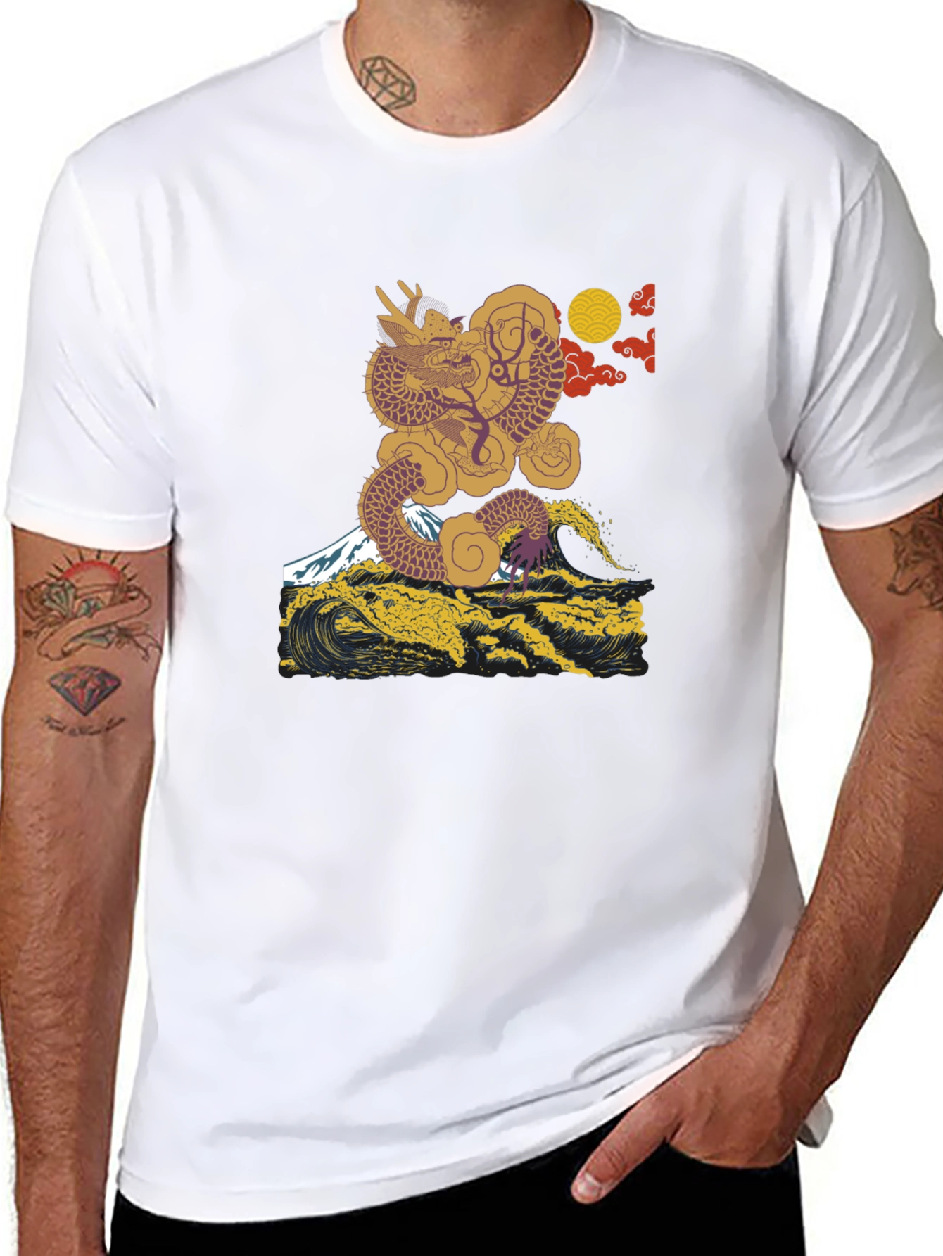 Dragon Wave Tee - Japanese Art T-Shirt