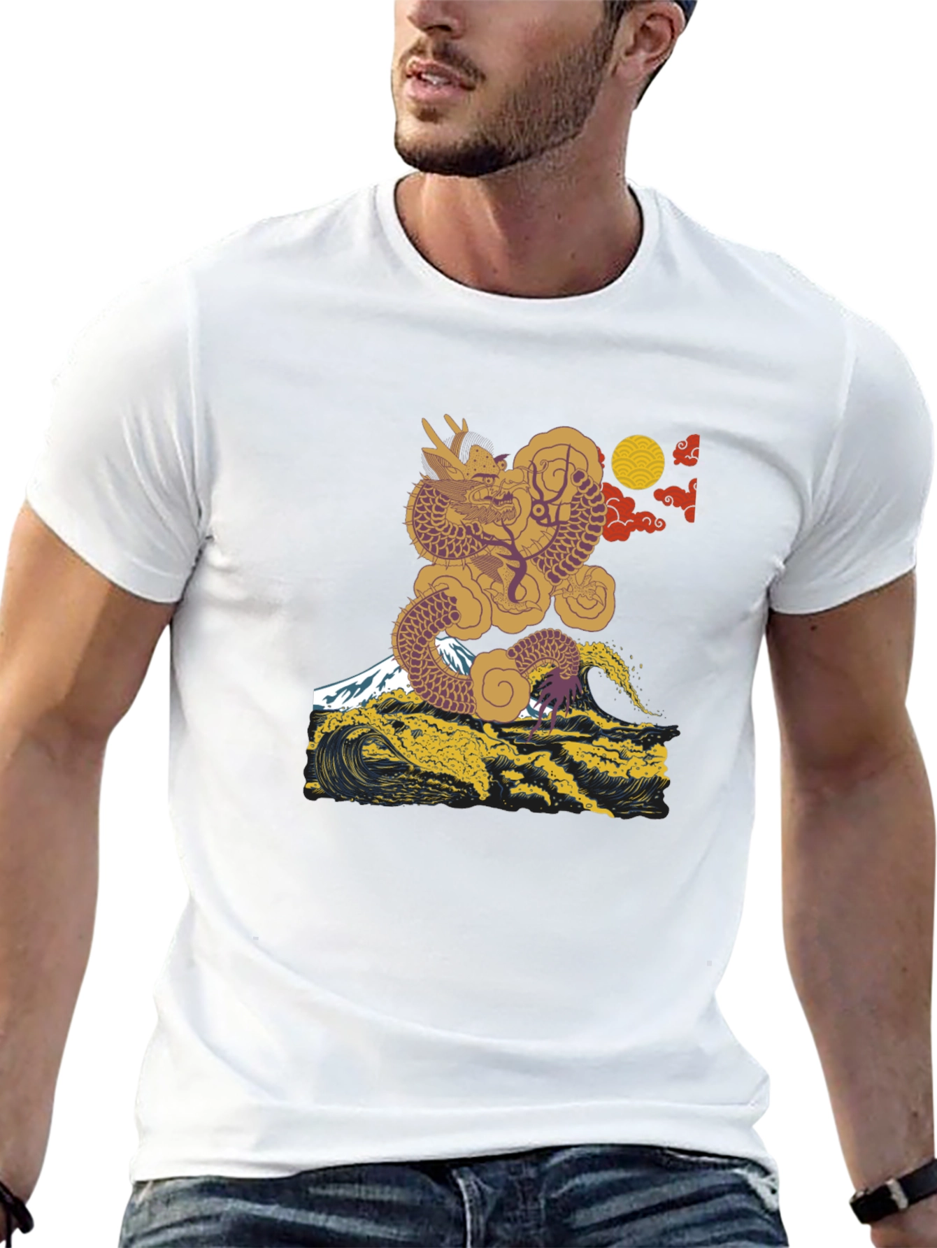 Dragon Wave Tee - Japanese Art T-Shirt