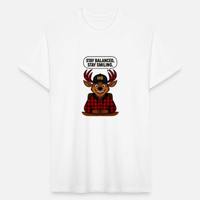 Moe Bucks "Stay Balanced, Stay Smiling" T-Shirt