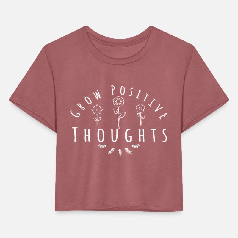 Motivation Quote Grow Positive Thoughts Flowers