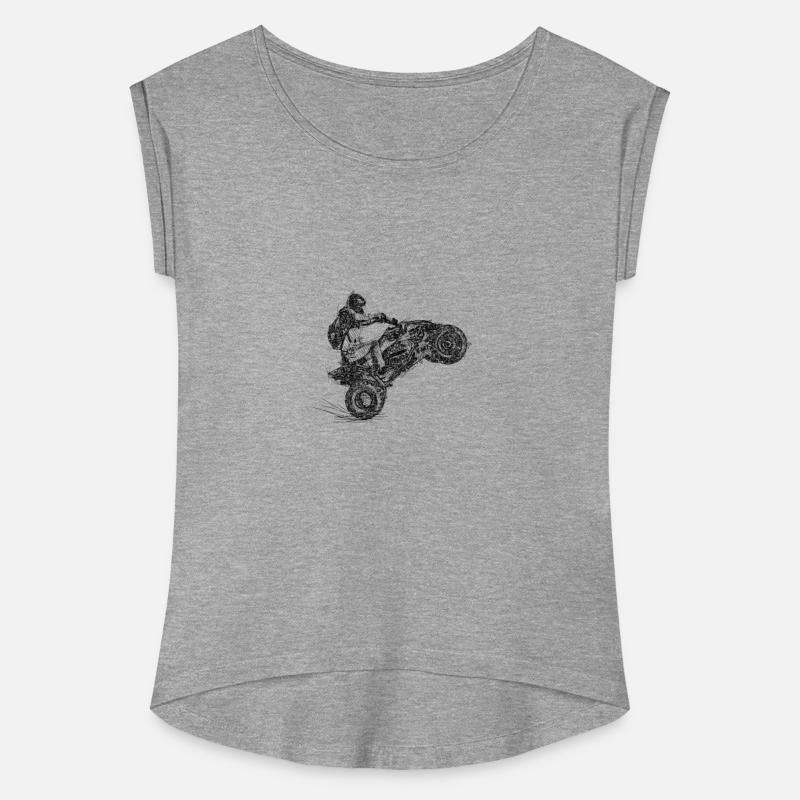 Motorsports Quad Biker ATV Hobby Black Line Sketch