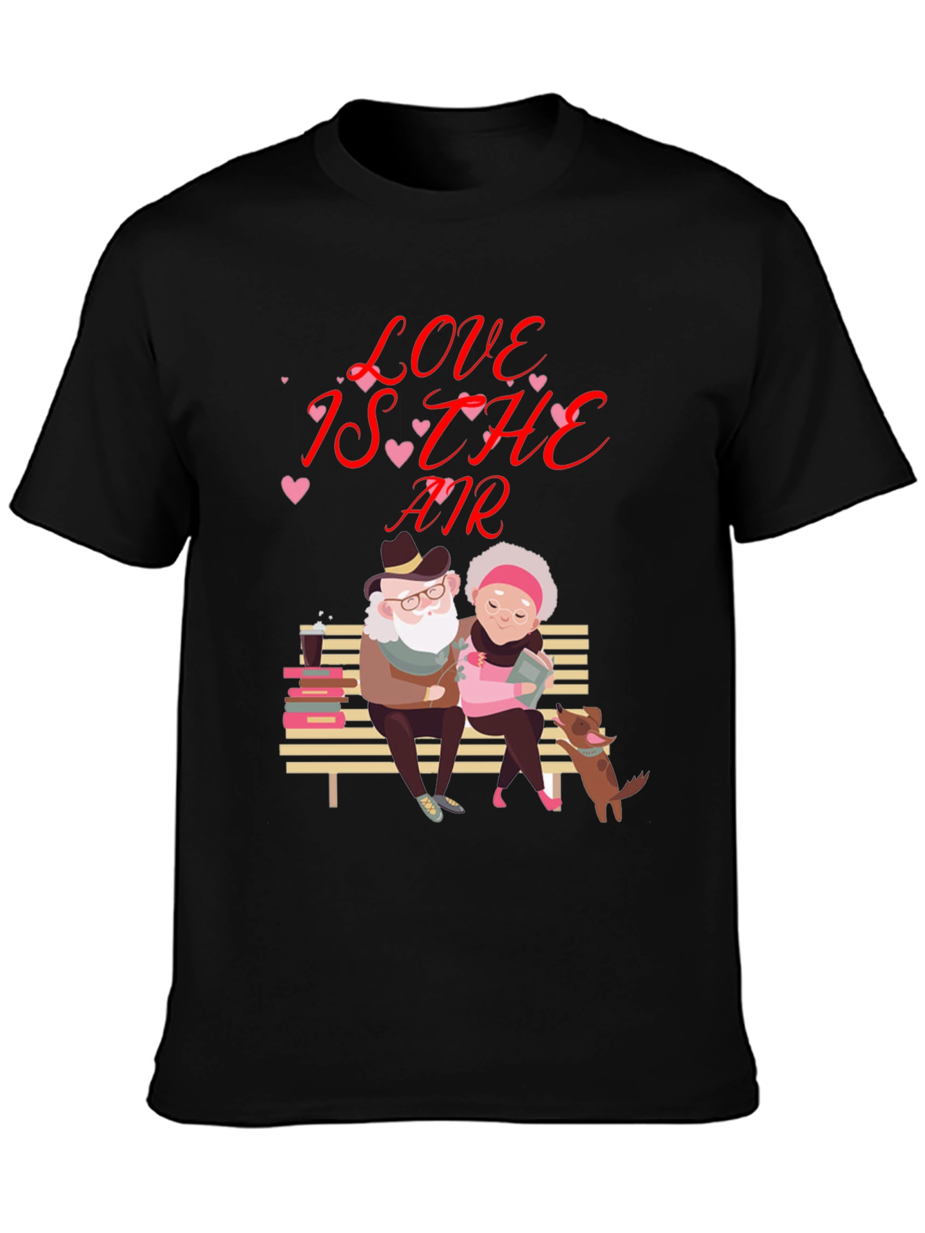 Love is in the Air Valentines Day Graphic T-Shirt