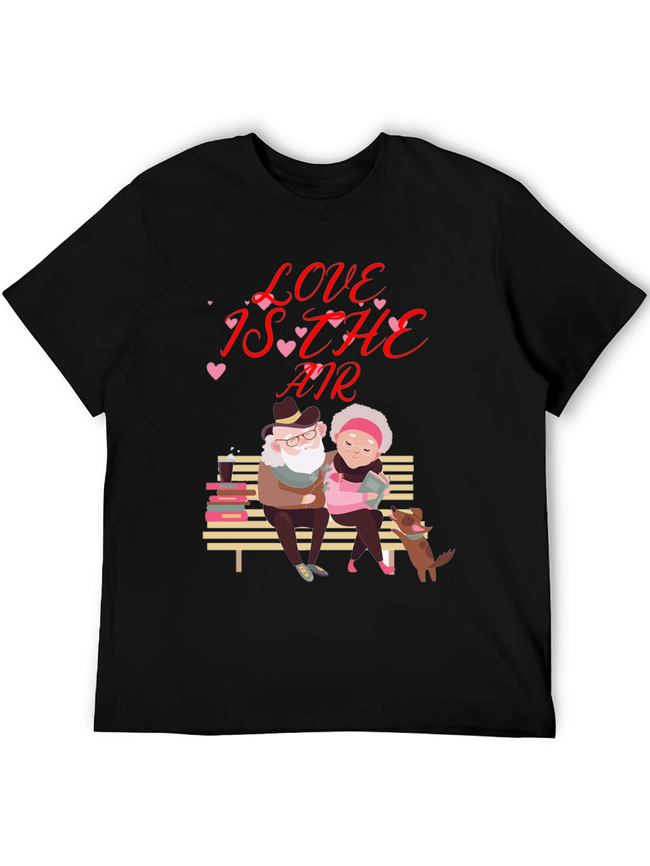 Love is in the Air Valentines Day Graphic T-Shirt