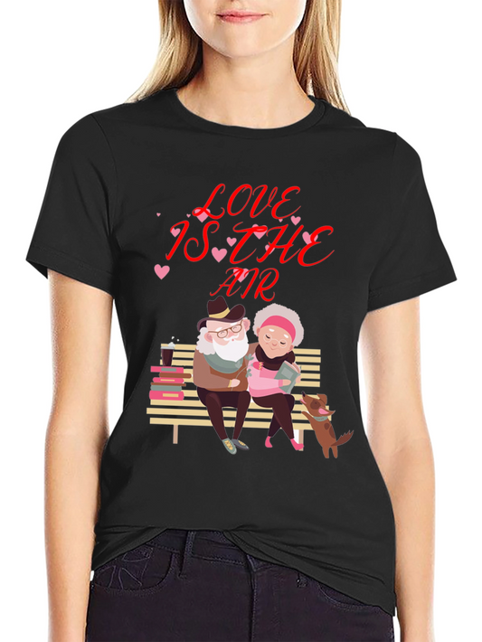 Love is in the Air Valentines Day Graphic T-Shirt