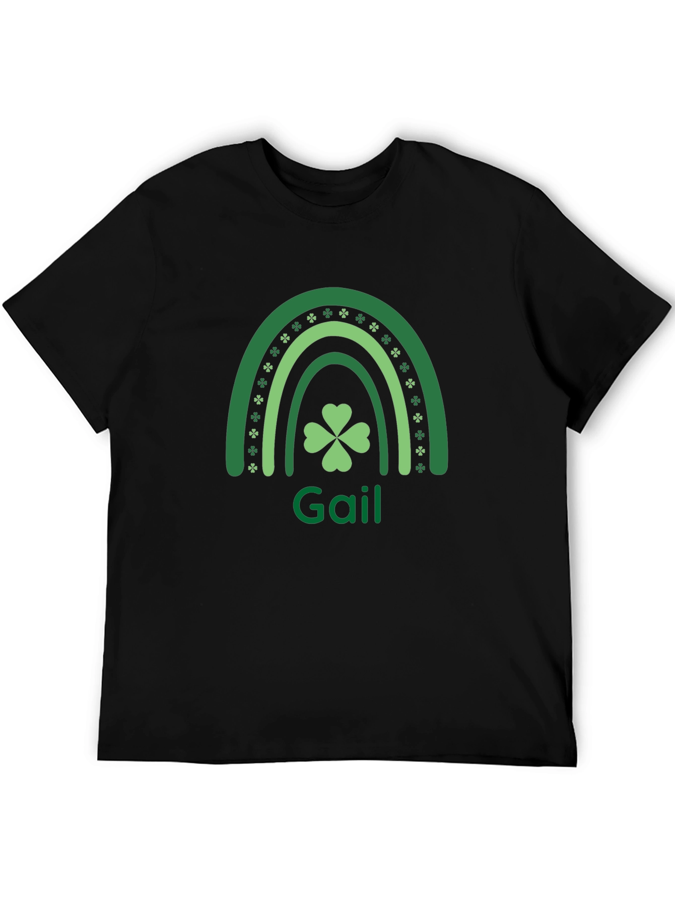 Gail St. Patricks Day Rainbow Clover Tee