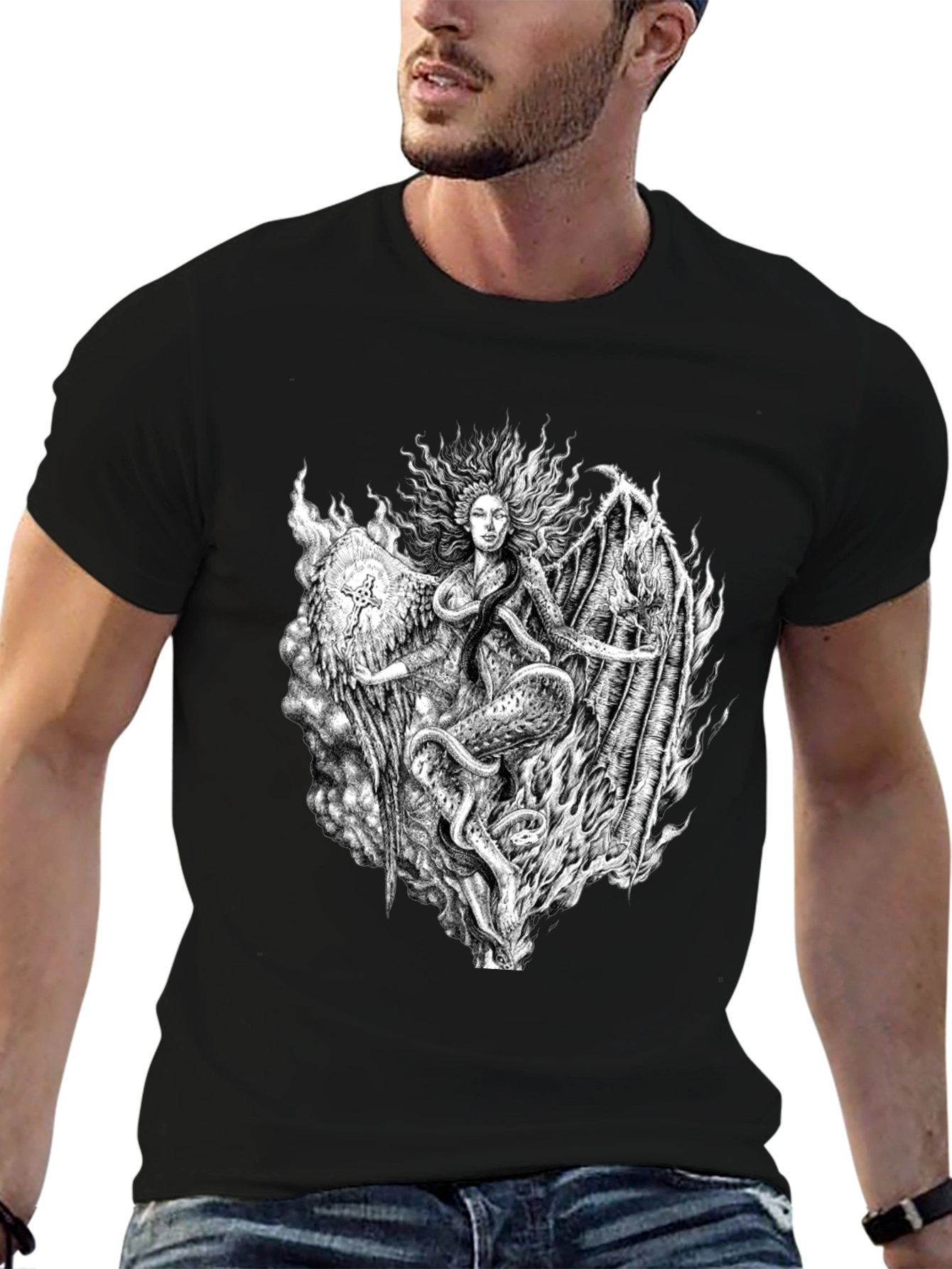 Serpent Queen Graphic Tee - Black