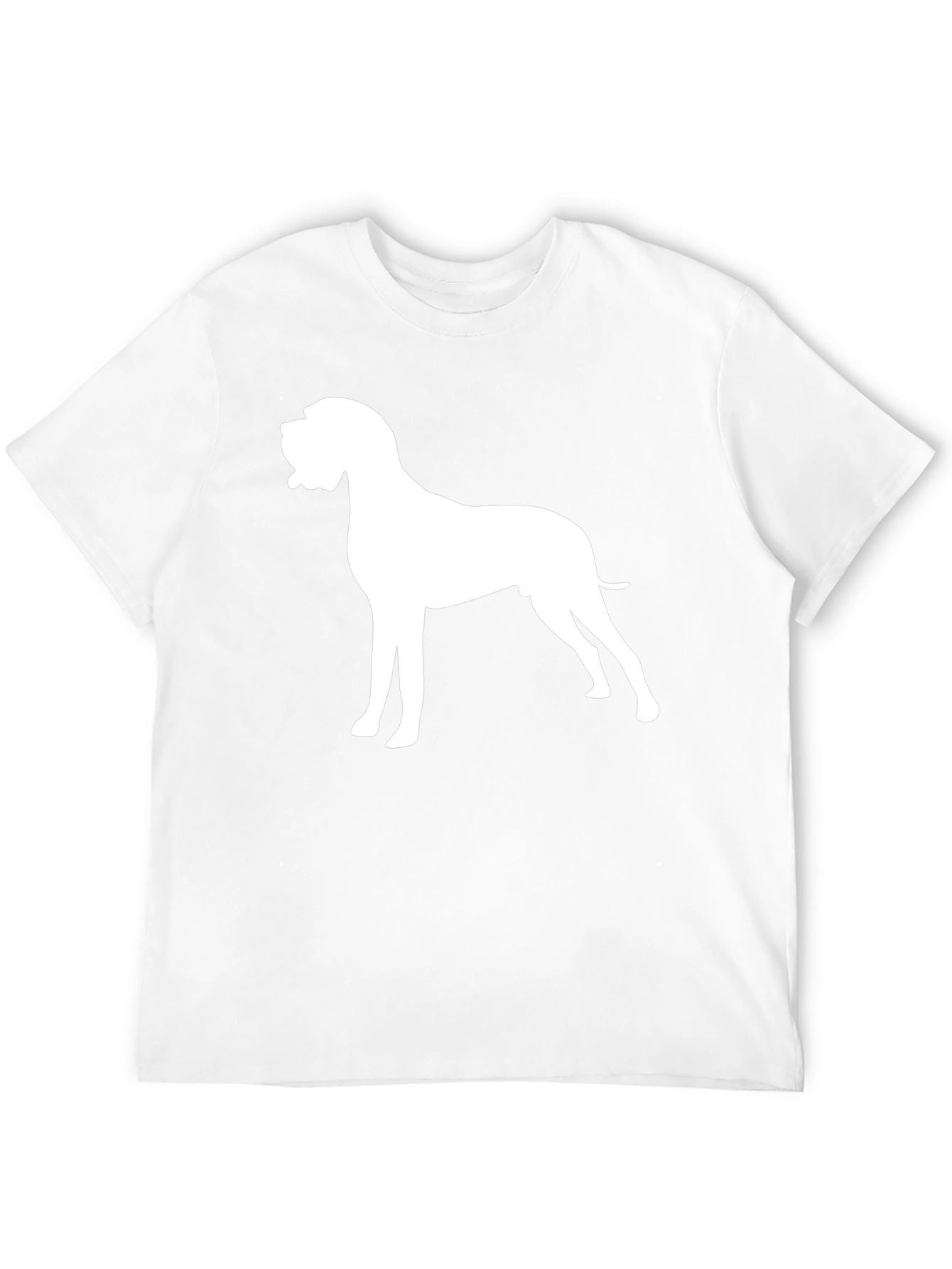 Dog Silhouette Graphic Tee - Classic Black