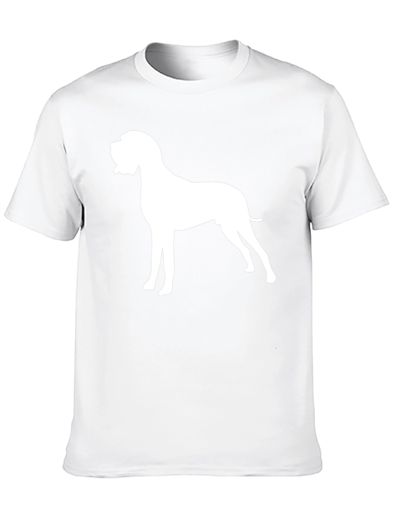 Dog Silhouette Graphic Tee - Classic Black