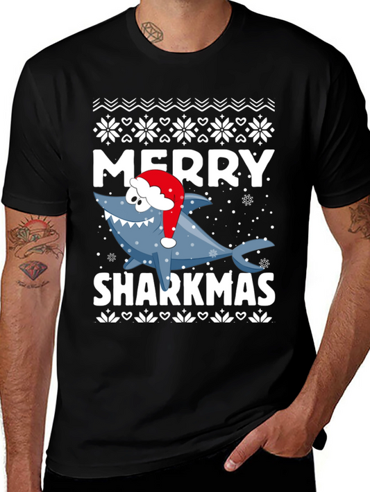 Merry Sharkmas Holiday T-Shirt