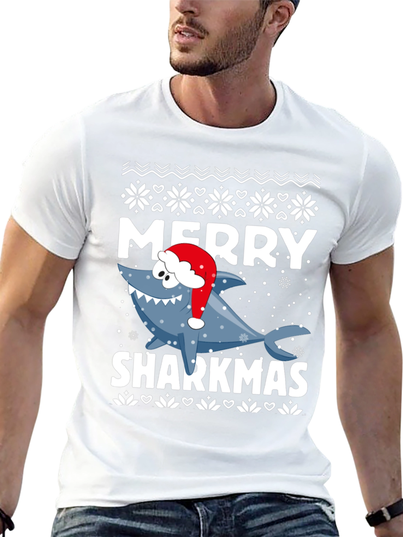 Merry Sharkmas Holiday T-Shirt