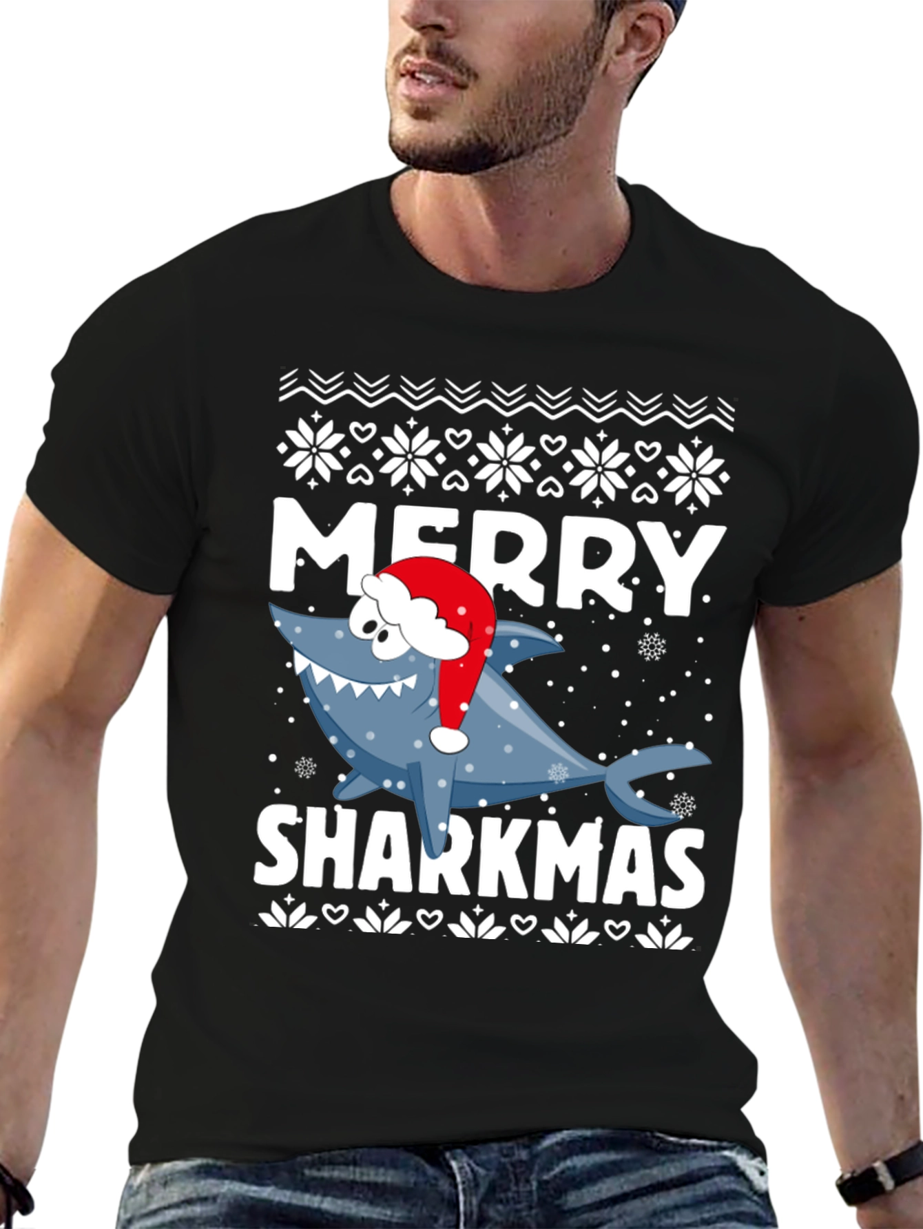 Merry Sharkmas Holiday T-Shirt