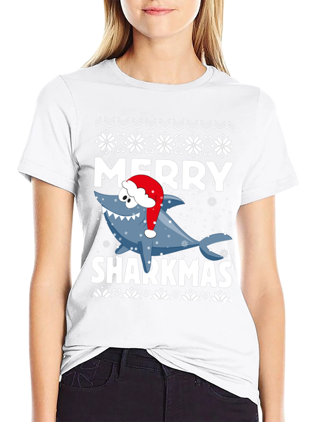 Merry Sharkmas Holiday T-Shirt
