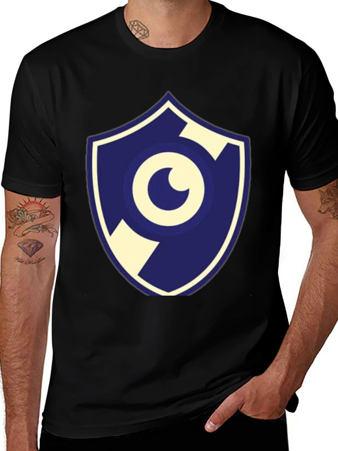 Eye Shield Graphic Tee - Mens Black T-Shirt