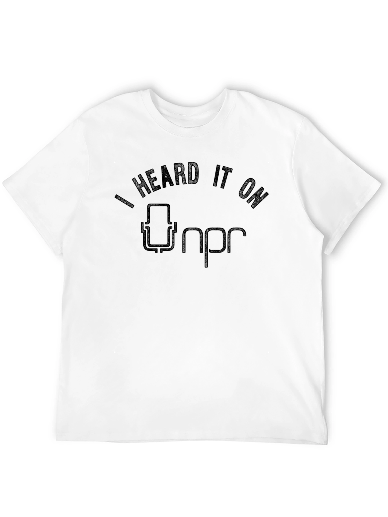 I Heard It On NPR Black Graphic Tee
