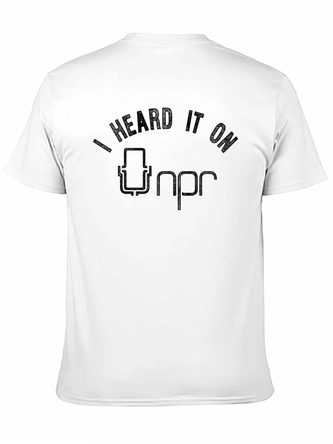 I Heard It On NPR Black Graphic Tee