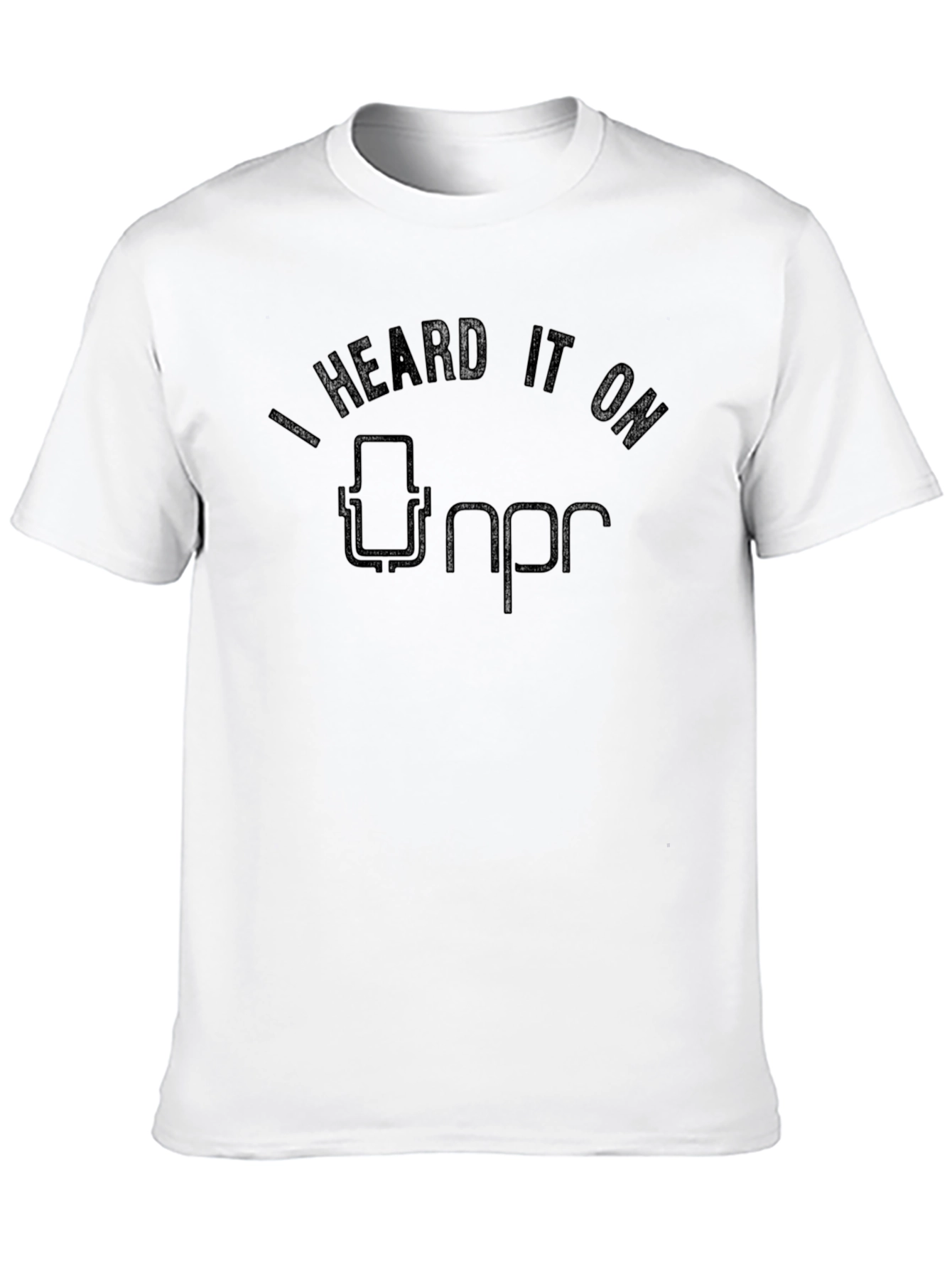 I Heard It On NPR Black Graphic Tee