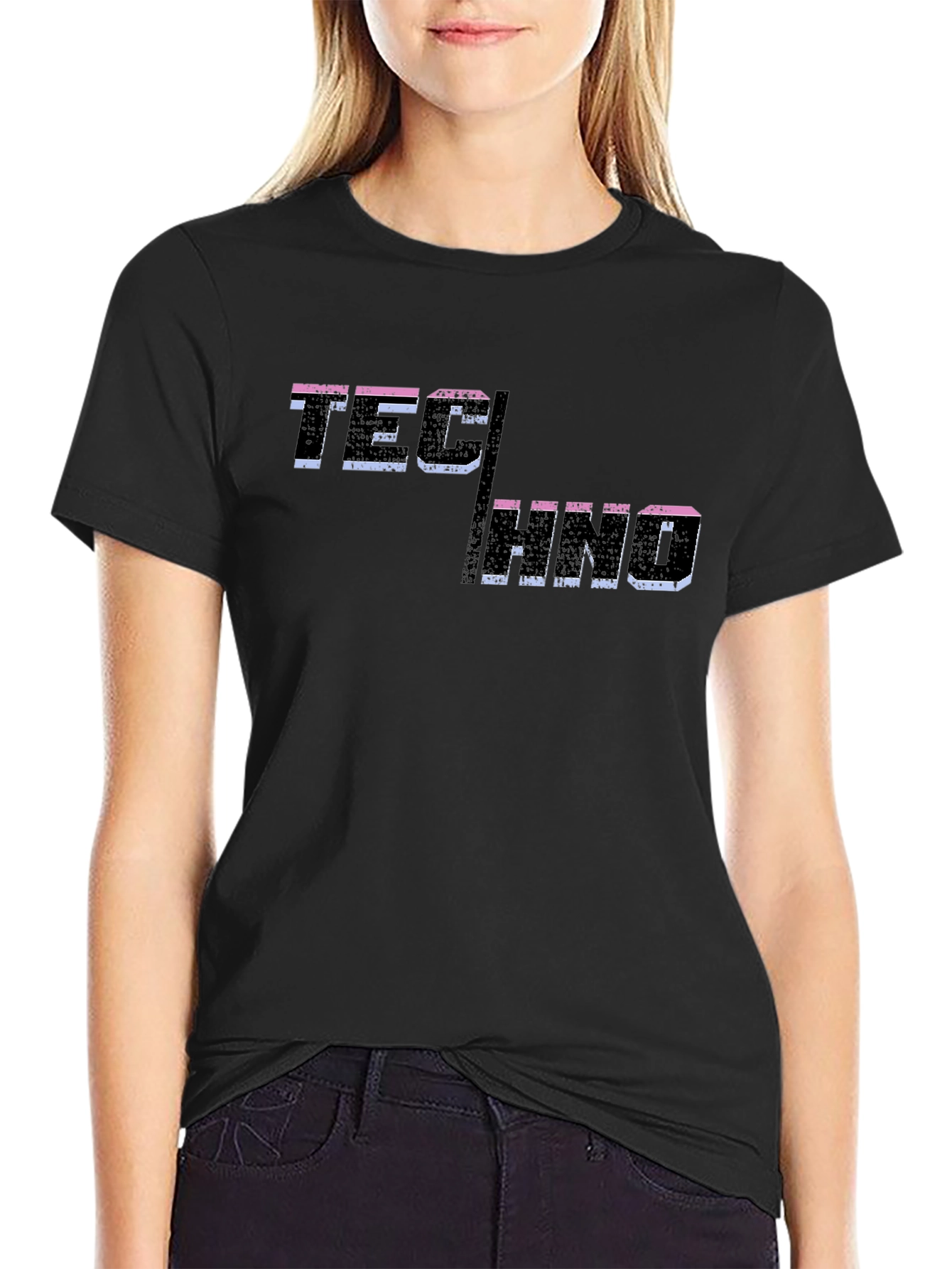 Techno Graphic T-Shirt - Black