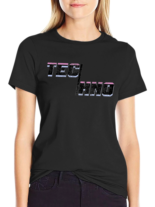 Techno Graphic T-Shirt - Black