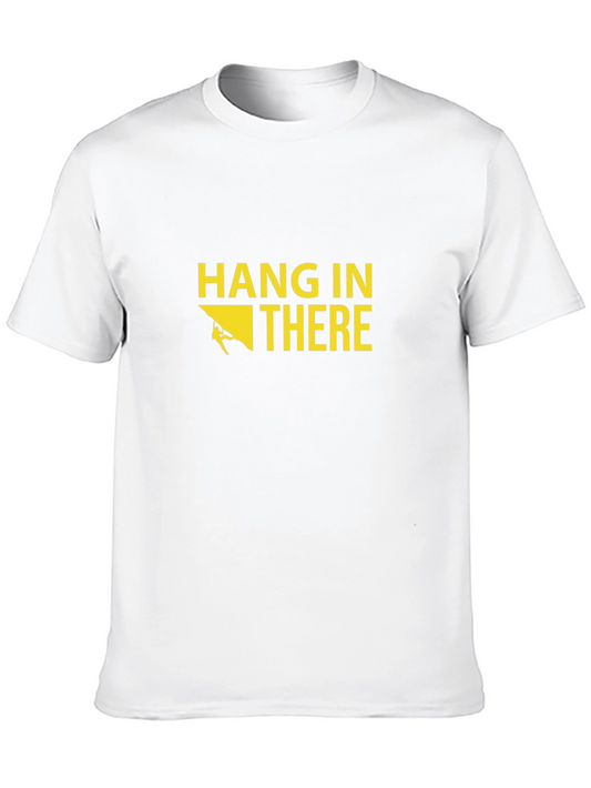 Hang In There Graphic Tee - Rock Climbing Design
