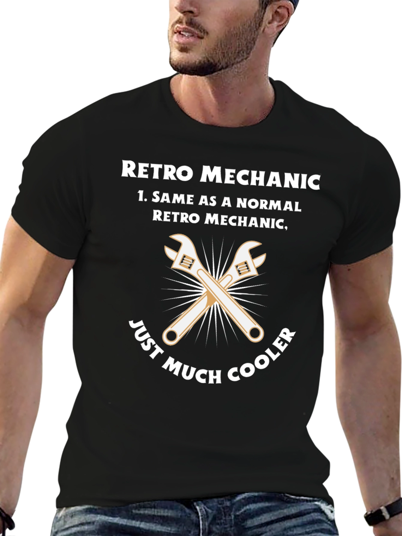 Retro Mechanic Funny T-Shirt