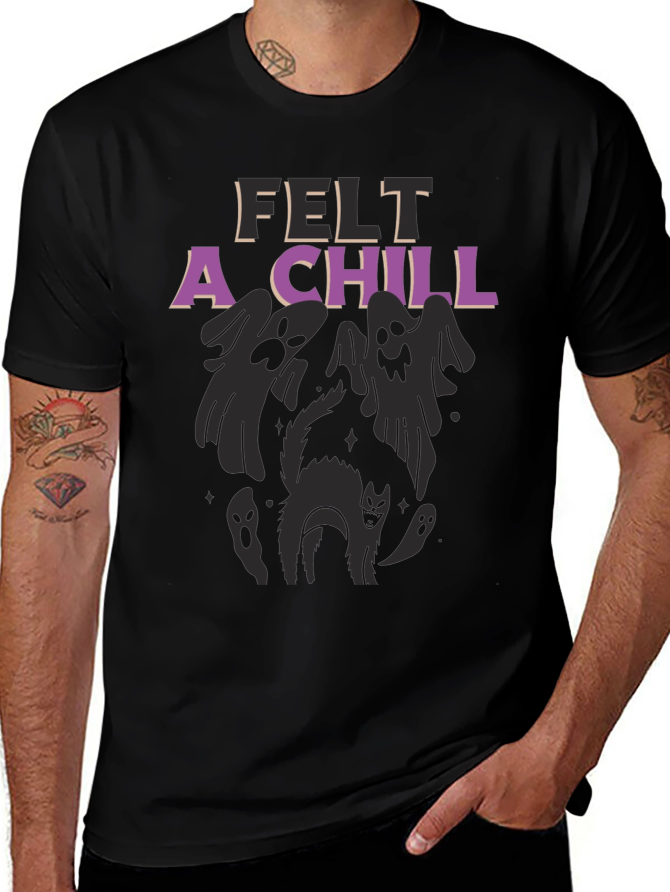 Felt A Chill Halloween Graphic Tee