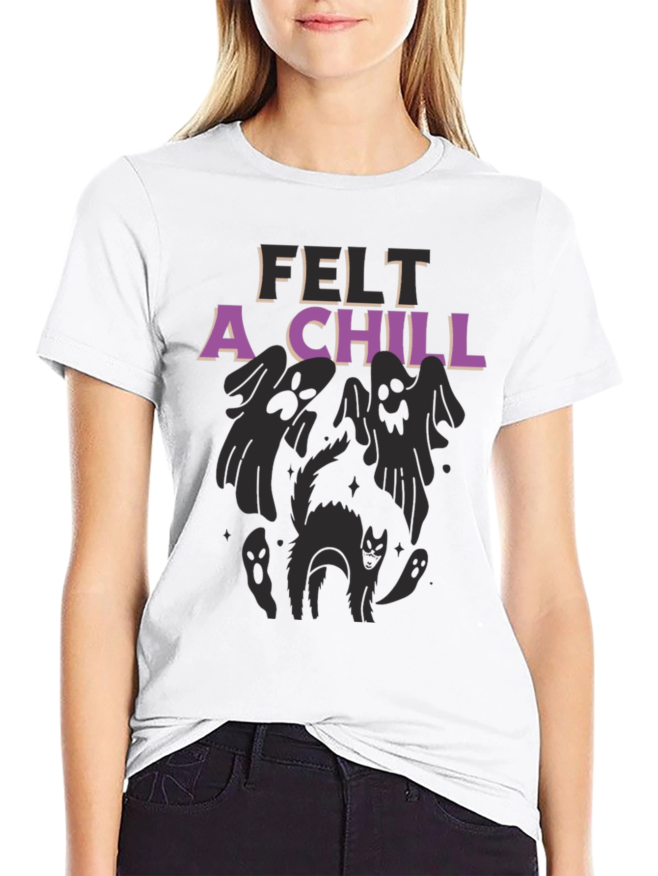 Felt A Chill Halloween Graphic Tee