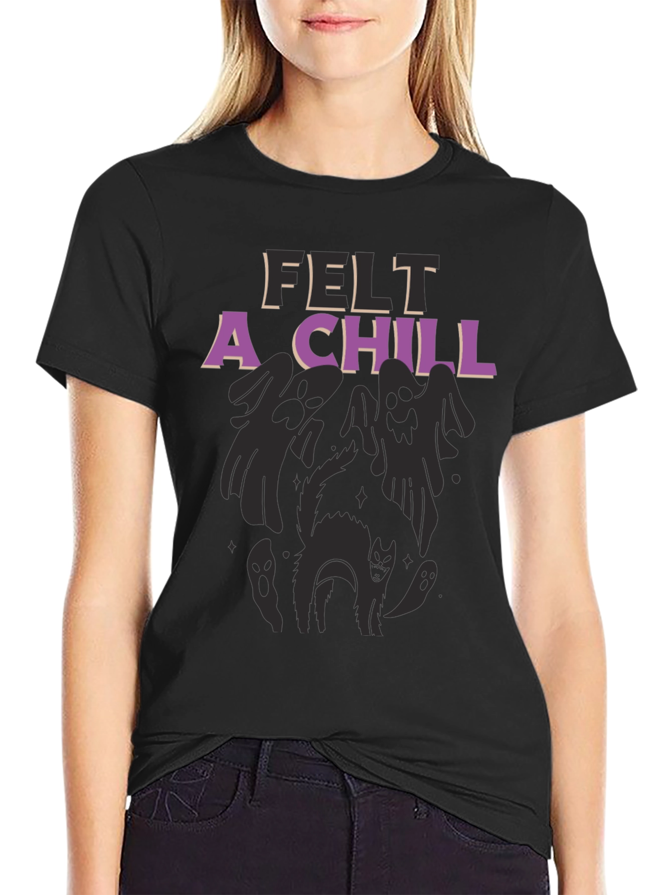 Felt A Chill Halloween Graphic Tee