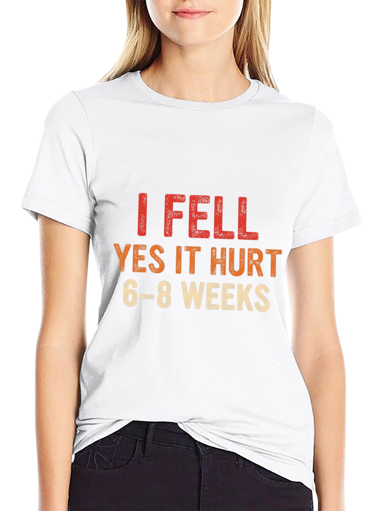 I Fell T-Shirt - Funny Injury Recovery Tee
