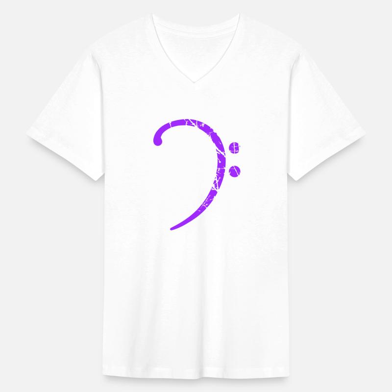 Music Bass Clef Note Sound Vintage Retro Scratches