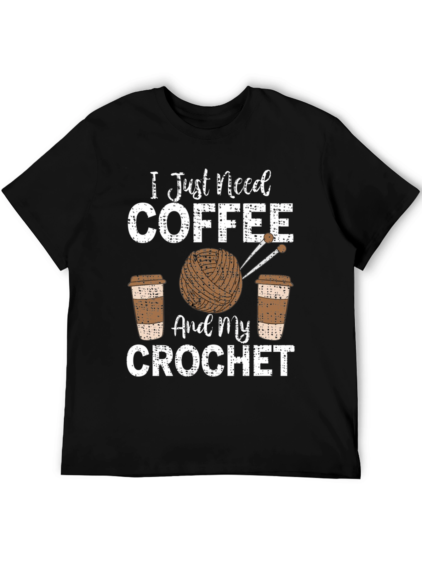 Coffee and Crochet T-Shirt - Hobby Lovers Tee