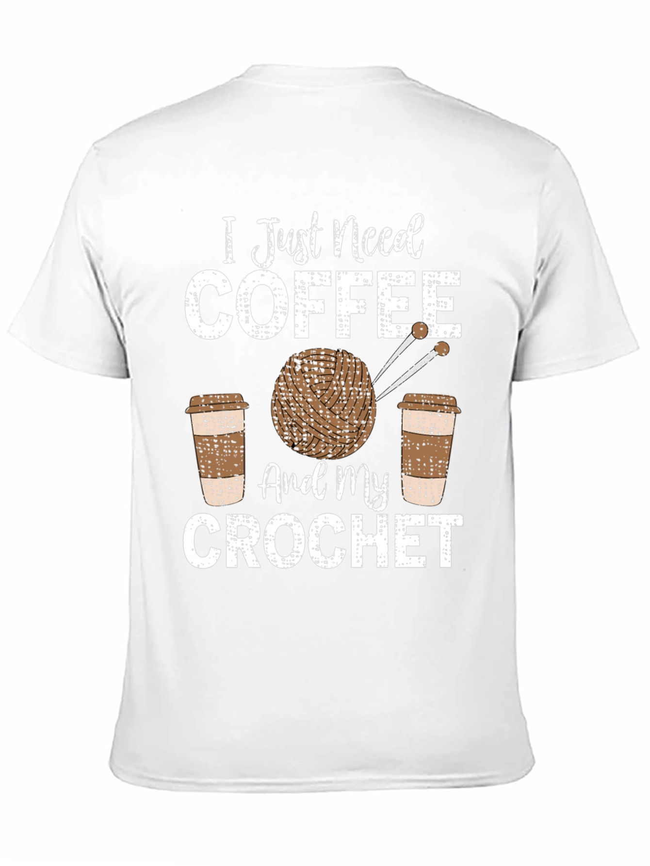 Coffee and Crochet T-Shirt - Hobby Lovers Tee