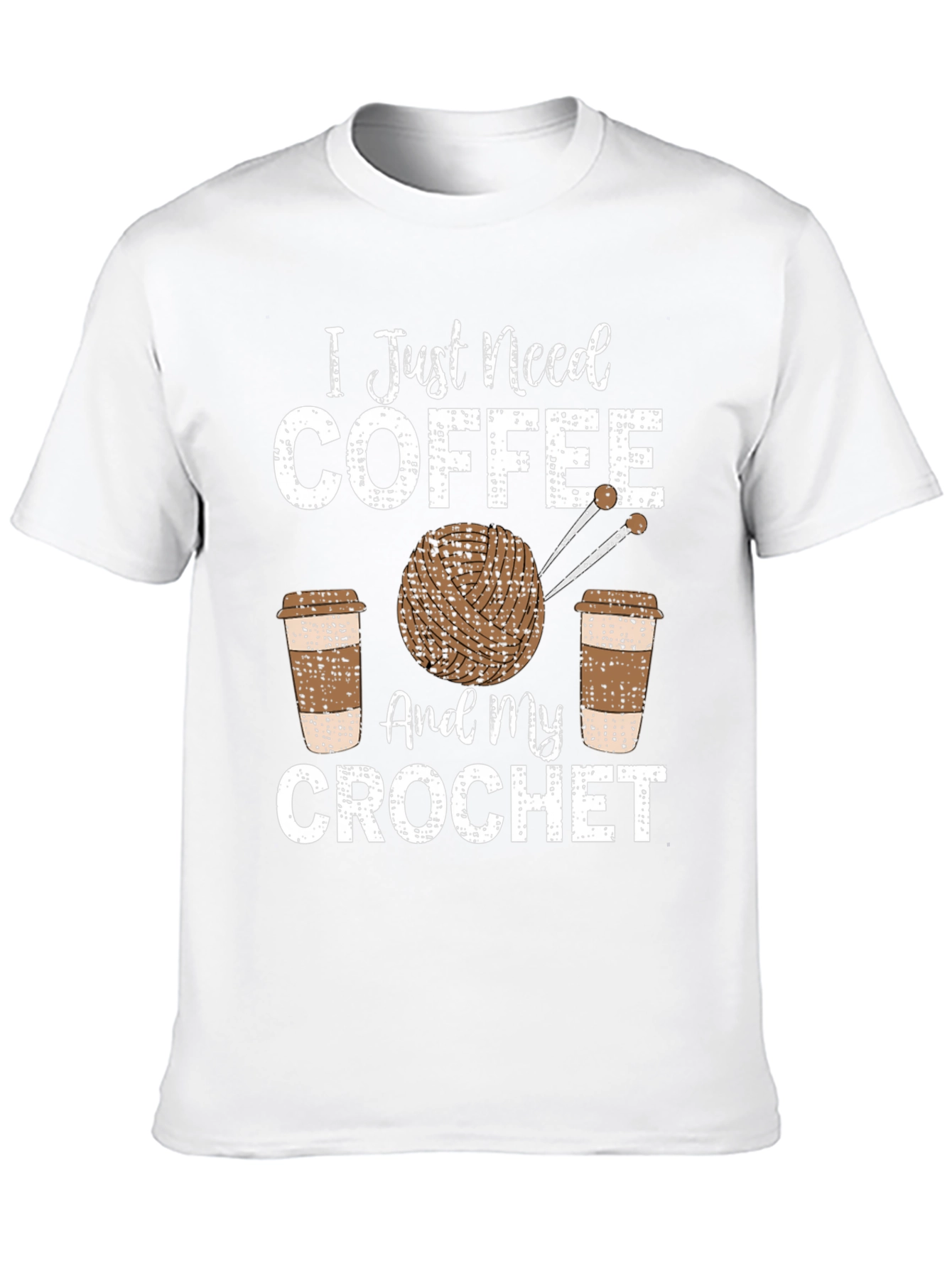 Coffee and Crochet T-Shirt - Hobby Lovers Tee