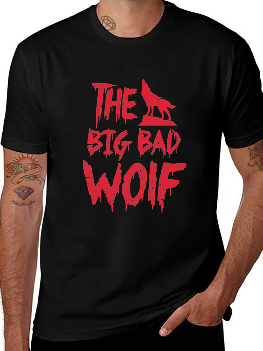 The Big Bad Wolf Graphic Tee - Mens Black T-Shirt