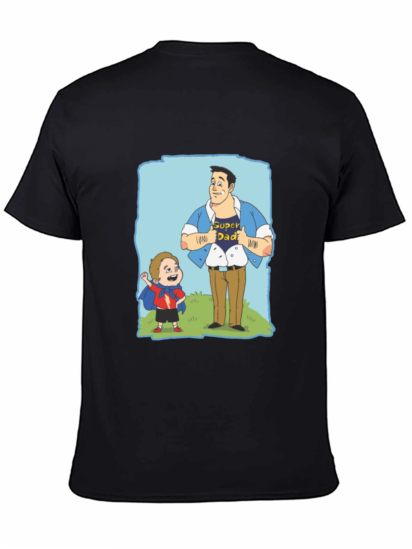 Super Dad Cartoon T-Shirt