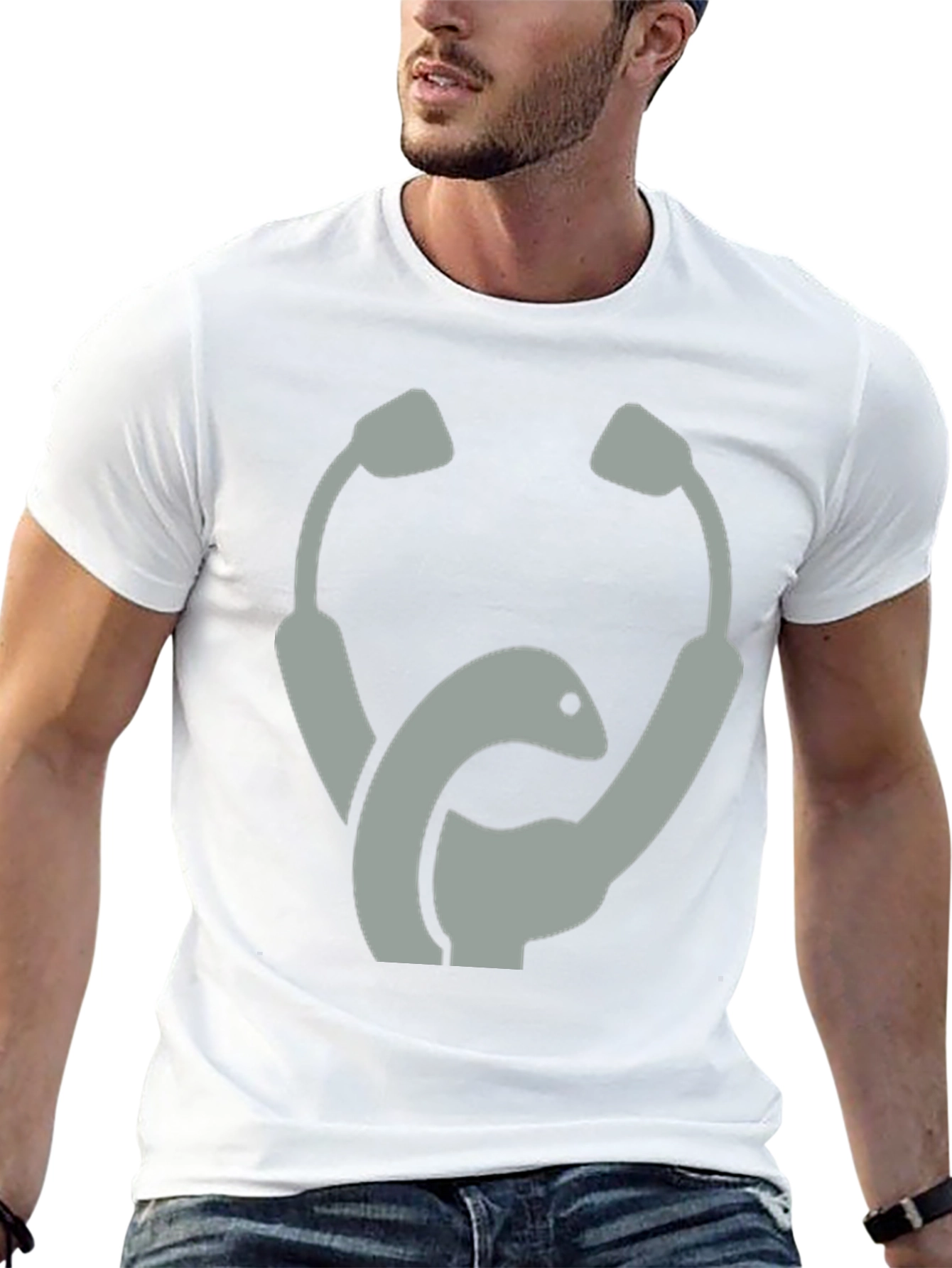 Stethoscope Nessie Black T-Shirt - Novelty Tee