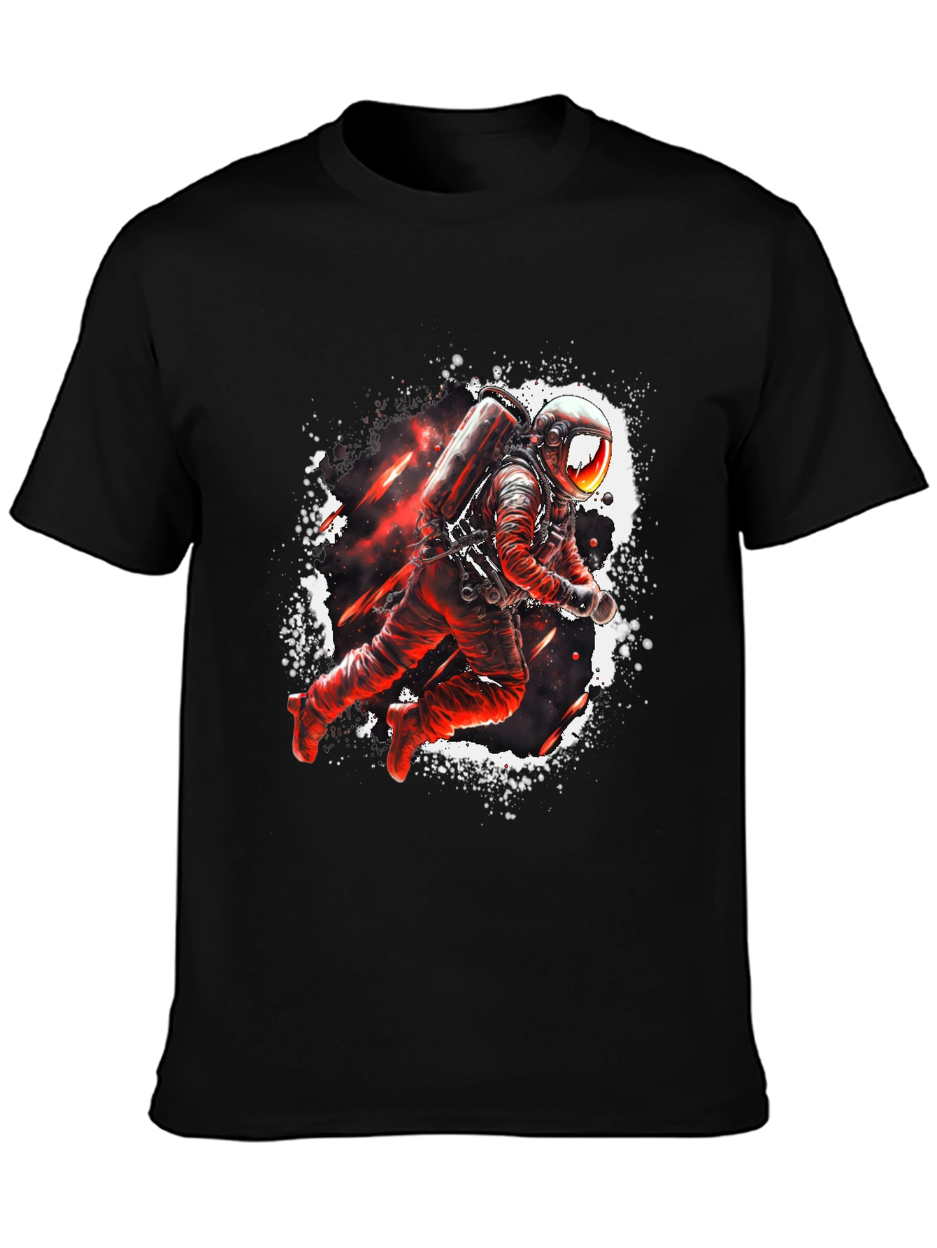 Astronaut Graphic Black T-Shirt
