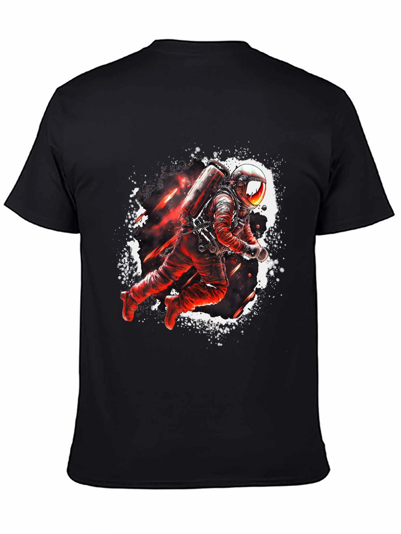 Astronaut Graphic Black T-Shirt