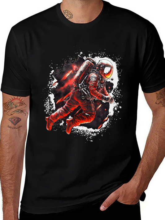 Astronaut Graphic Black T-Shirt