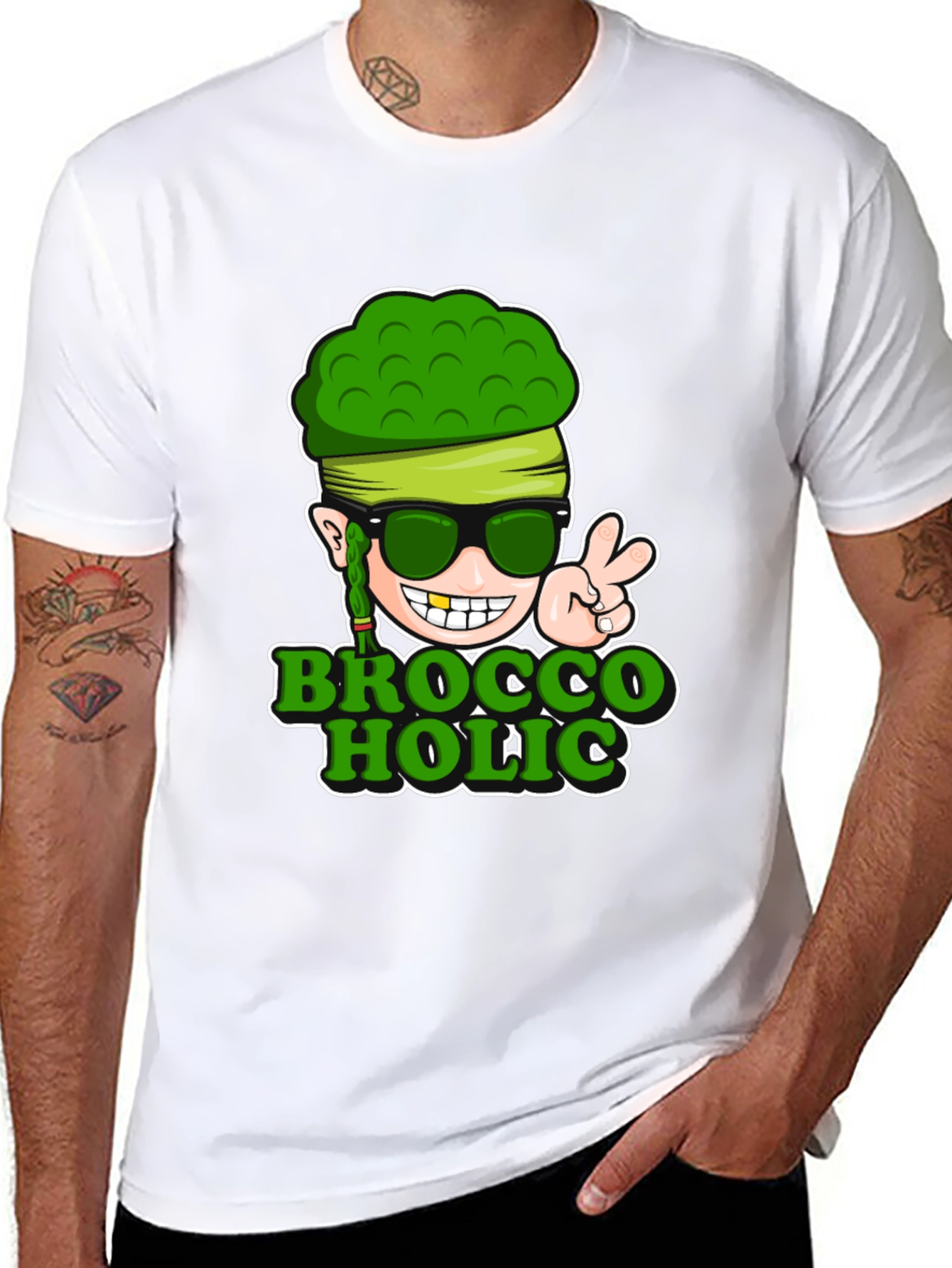 Broccoholic T-Shirt - Funny Broccoli Lover Tee