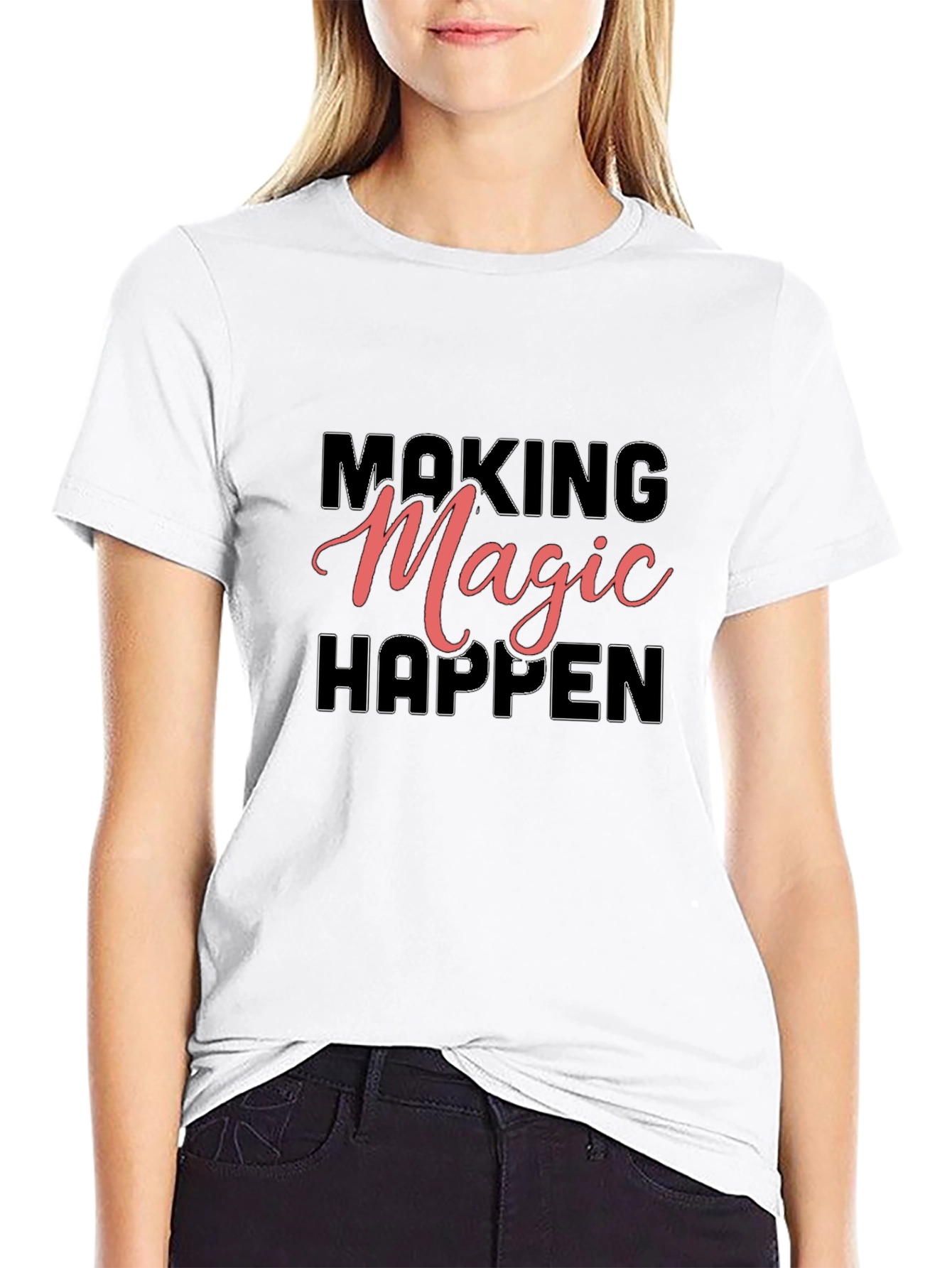 Making Magic Happen Graphic Tee - Black