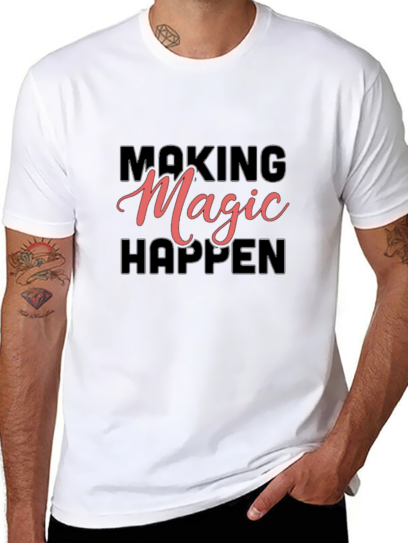 Making Magic Happen Graphic Tee - Black