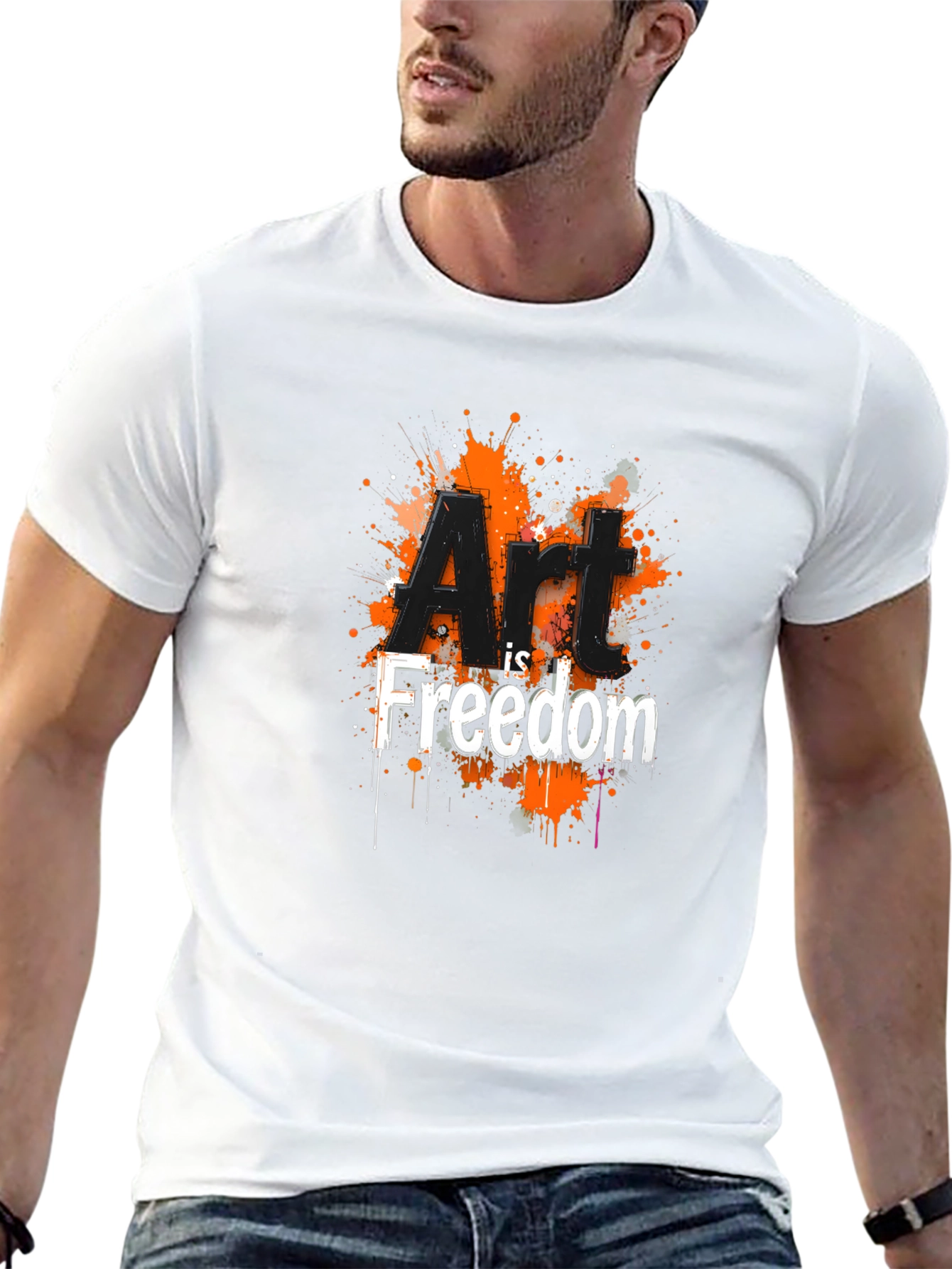 Art is Freedom Graphic Tee - Black